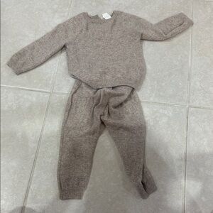 H&M Kids Cashmere Matching sweater and pant Set